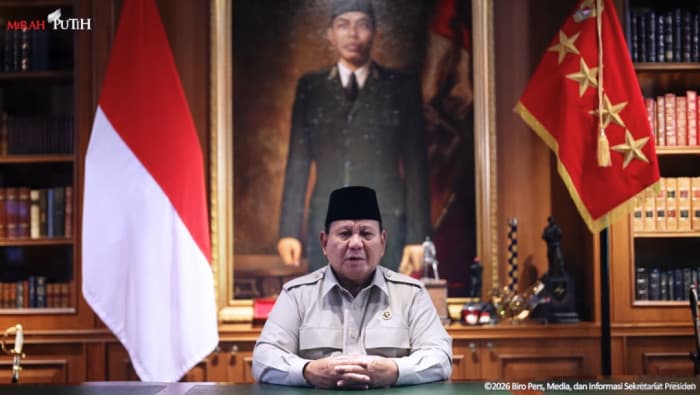 Idulfitri 1447 H, Presiden Prabowo Serukan Kerja Keras dan Persatuan