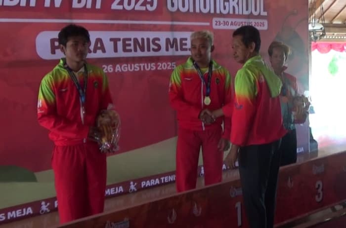 Bantul jadi Juara Umum Tenis Meja di Peparda IV Gunungkidul