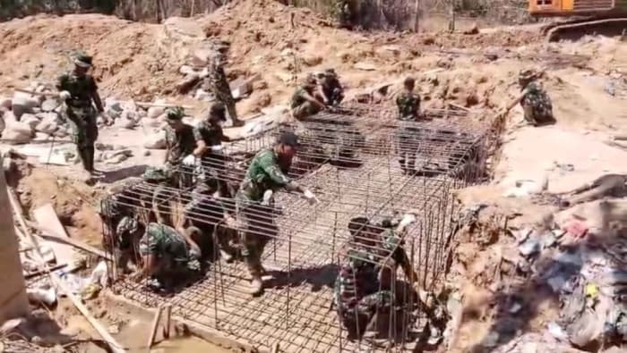 TNI Percepat Pembangunan 8 Jembatan di Sumut