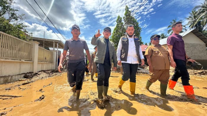 Wamendagri Tinjau Lokasi Banjir di Solok, Tekankan Pendataan dan Pemulihan Cepat
